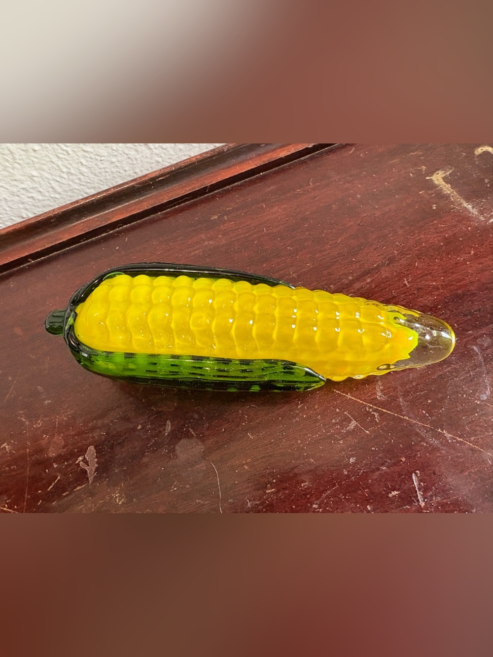 Vintage Midcentury Murano style Blown Glass Corn on the Cob